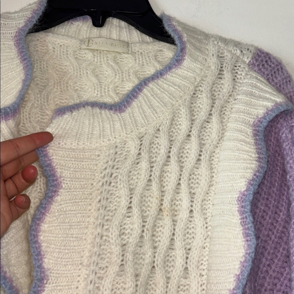 Vita Grace Knitted Pastel Cardigan - Picture 5 of 7